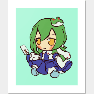 Mudwizard draws sanae kochiya fumo plush / touhou memes Posters and Art